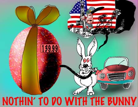 bunnies at the pump .....